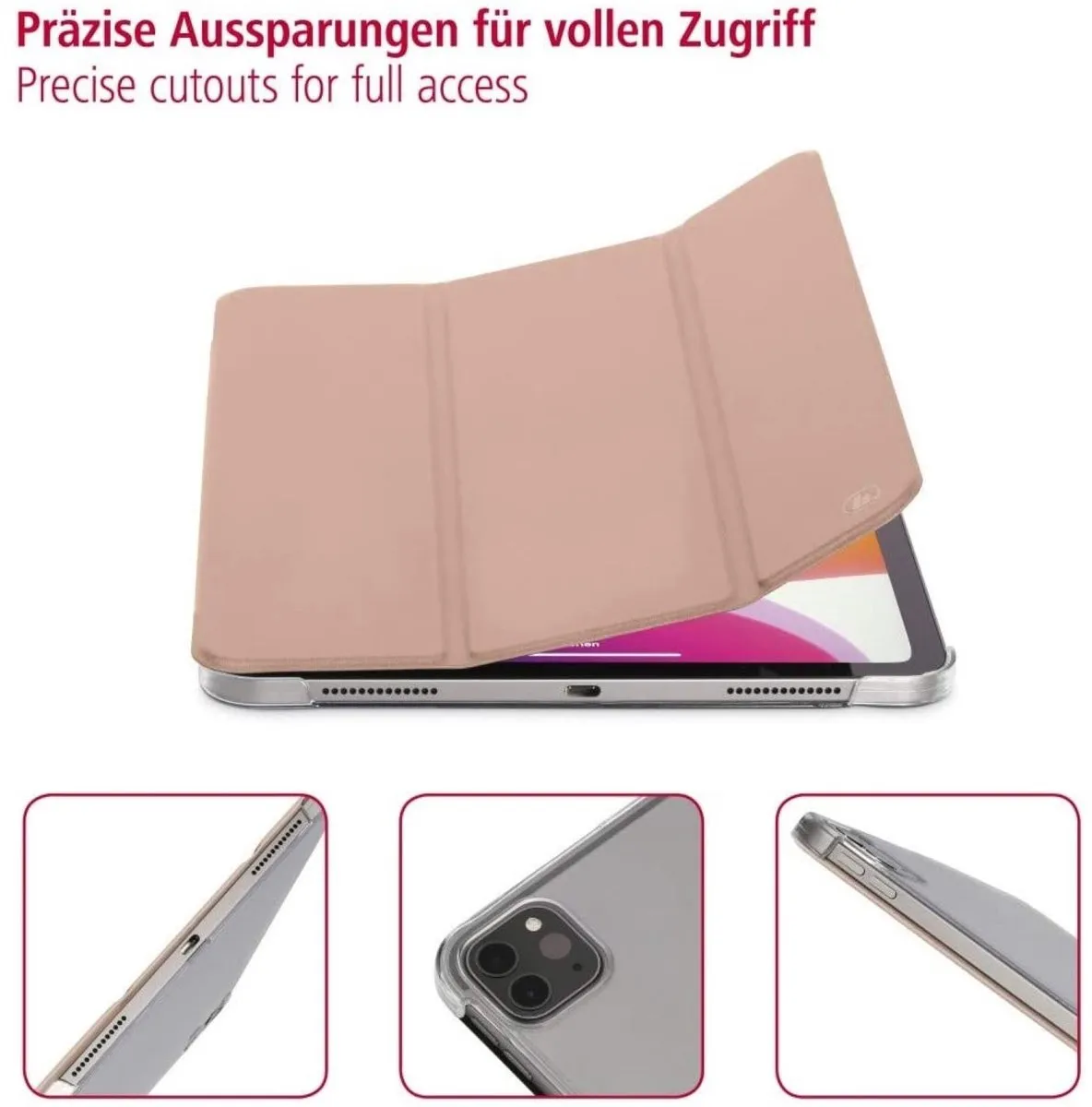 Hama Fold Clear Tablethoes - Apple iPad Pro 11" - Roségoud