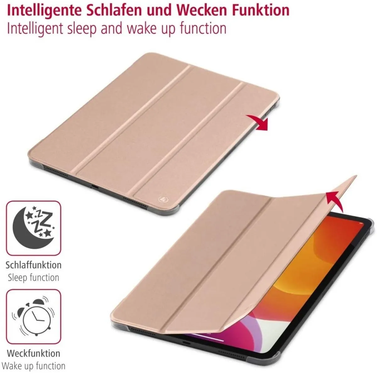 Hama Fold Clear Tablethoes - Apple iPad Pro 11" - Roségoud
