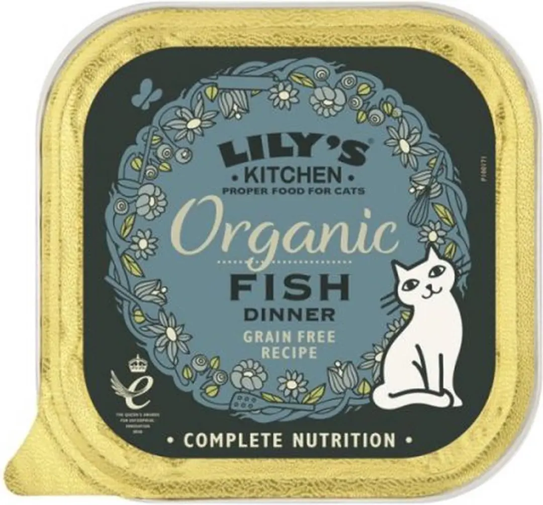 Lily's kitchen cat organic fish dinner kattenvoer 3x 19x85 gr
