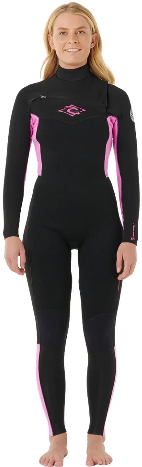 2026 Rip Curl Dames Dawn Patrol 3/2mm Borst Ritssluiting Wetsuit 161WF
