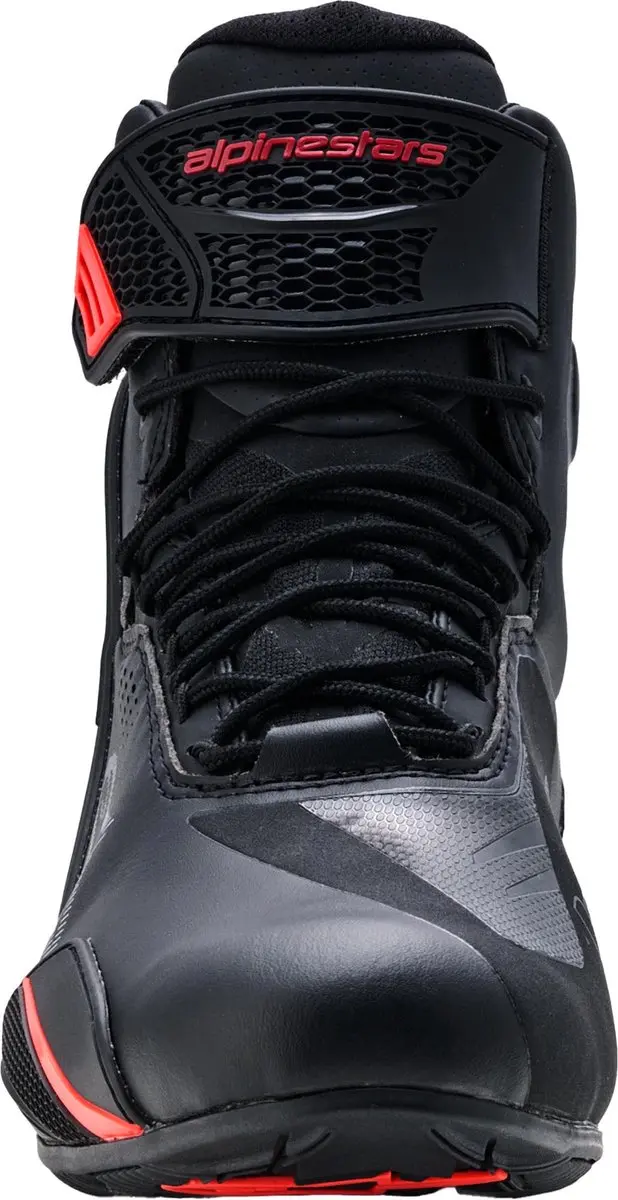 Alpinestars Faster-4 Drystar Motorschoenen 12 - Zwart/Rood - afbeelding 3 van 6