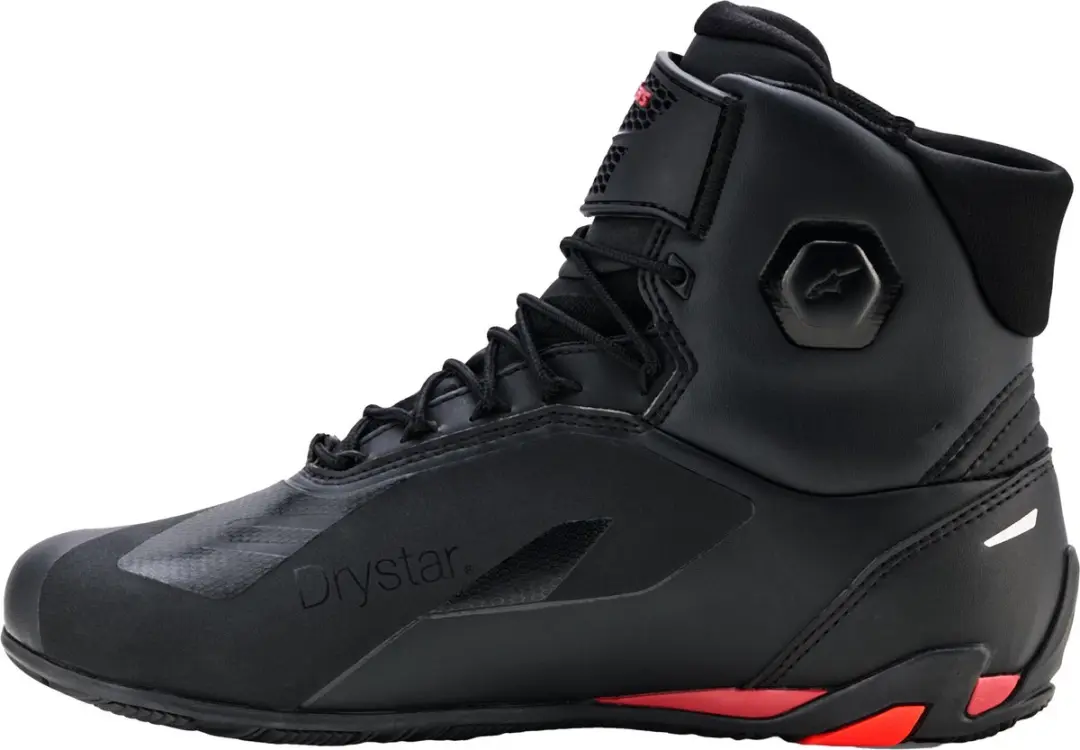 Alpinestars Faster-4 Drystar Motorschoenen 12 - Zwart/Rood - afbeelding 4 van 6