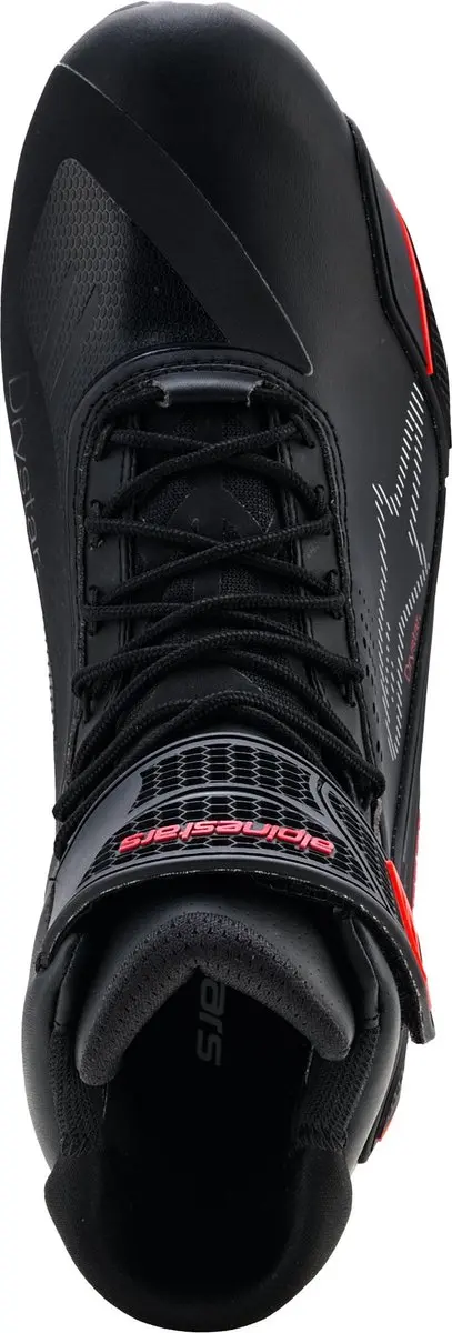 Alpinestars Faster-4 Drystar Motorschoenen 12 - Zwart/Rood - afbeelding 2 van 6