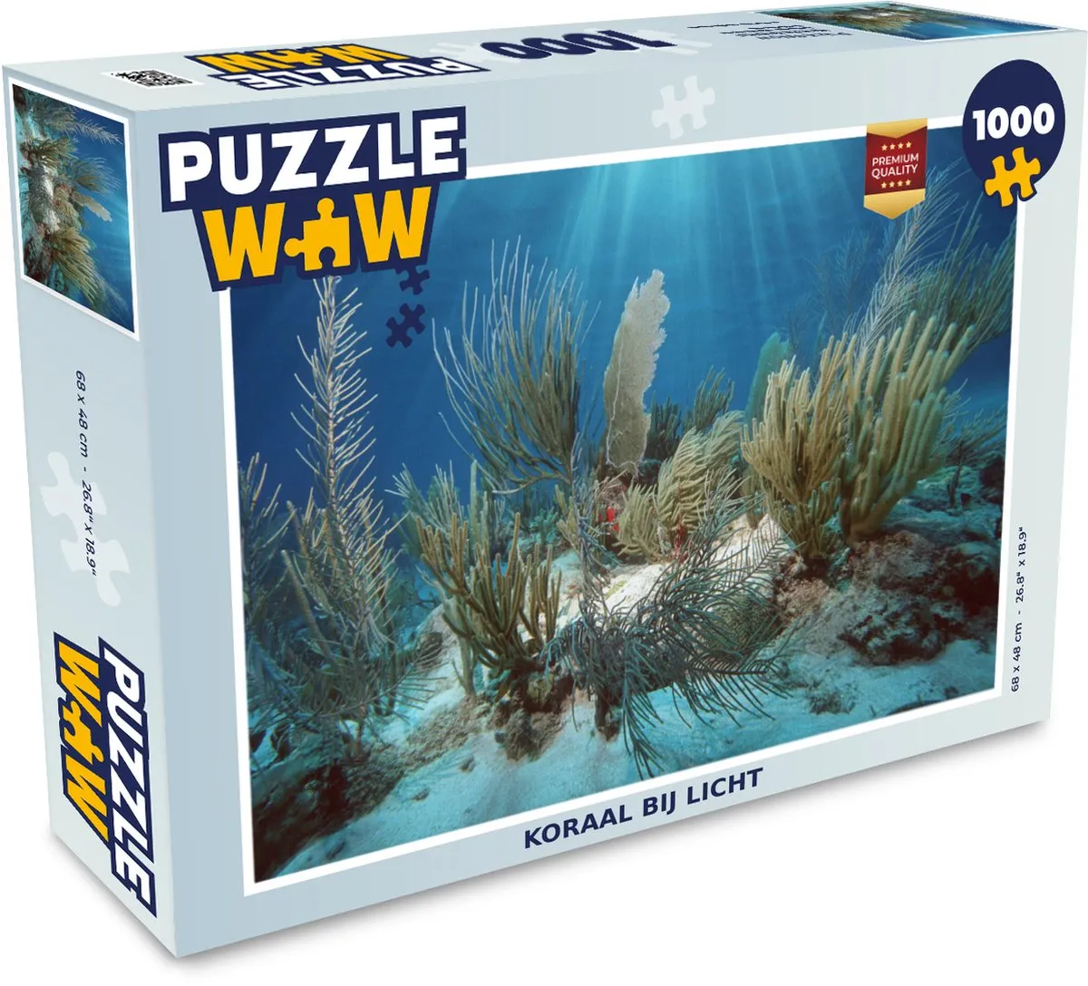 PuzzleWow Legpuzzel Koraal bij licht 1000 Stuks