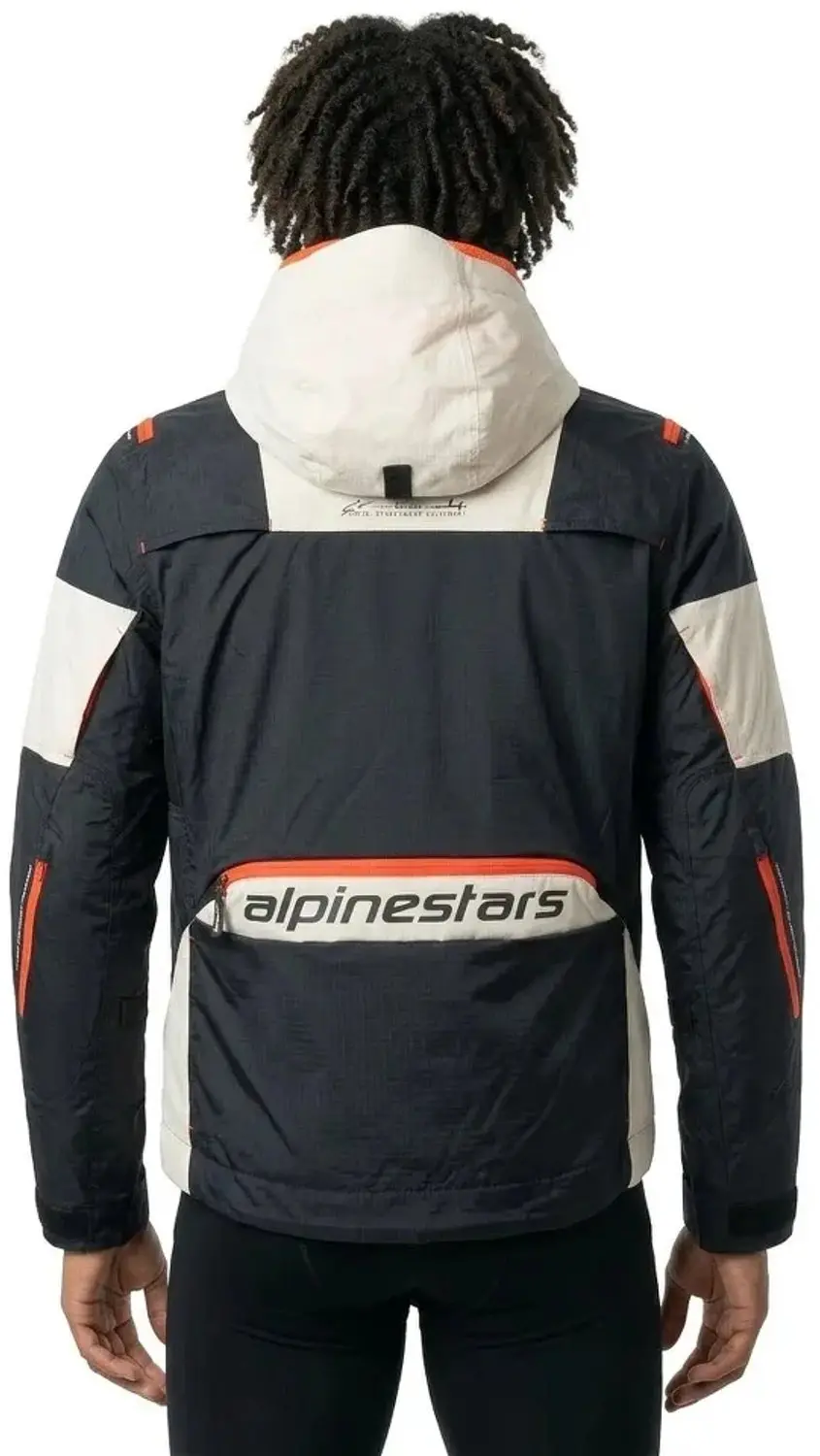 Alpinestars Mogress Air Jas - Zwart/Almond Hot Orange - S - afbeelding 2 van 6