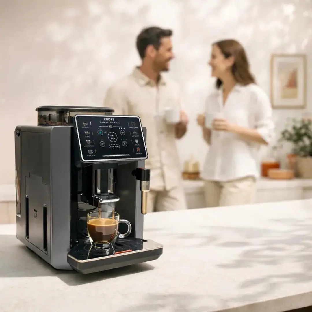 Krups Sensation Hot & Cold EA913H Espressomachine - 12 Recepten - Zwart - afbeelding 5 van 6