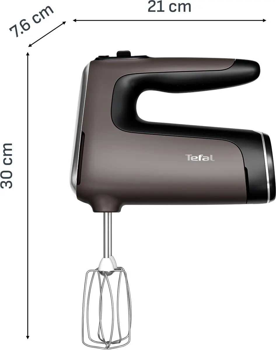 Tefal Powermix Silence HT660E Handmixer 850W - afbeelding 6 van 6