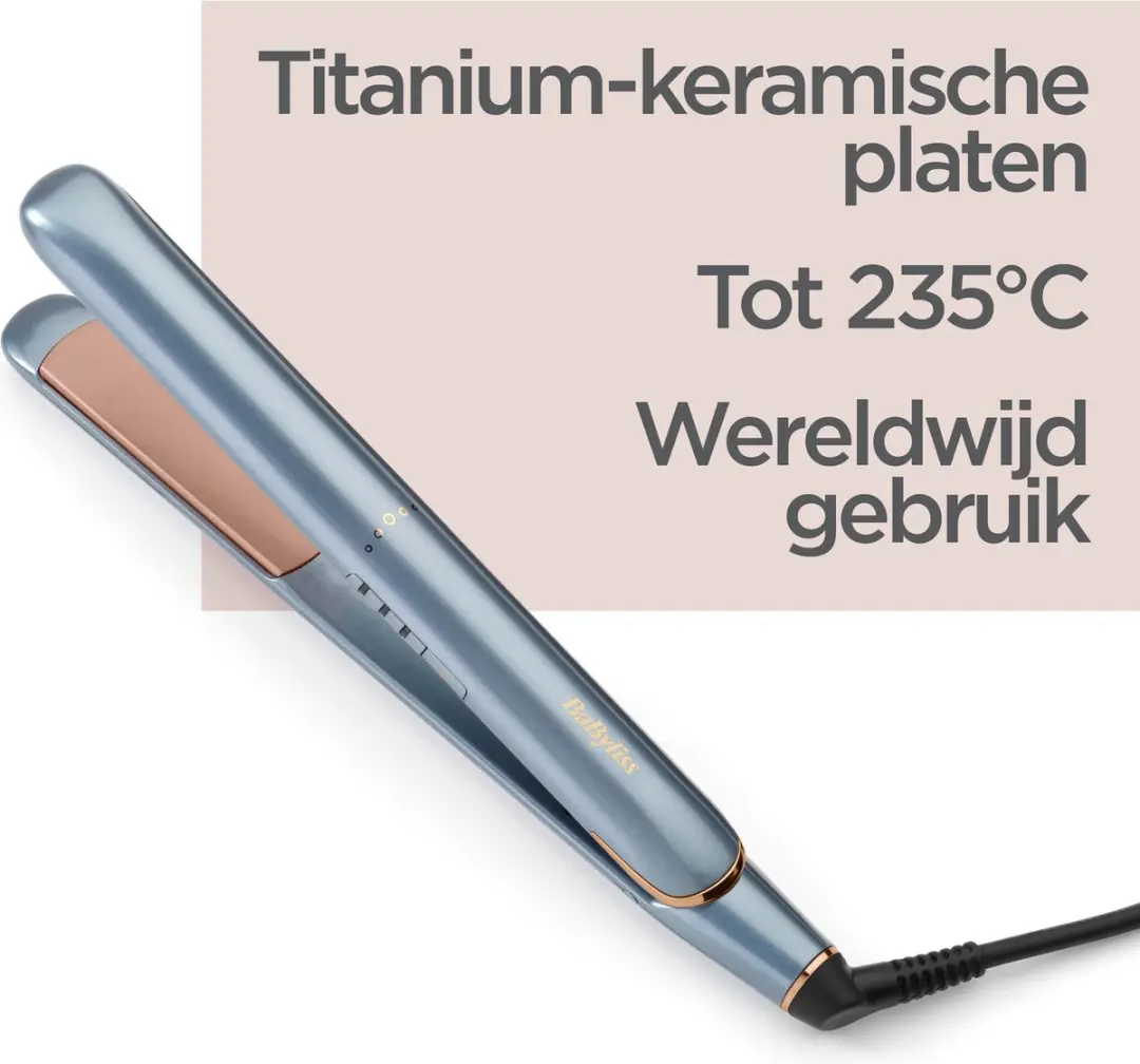 Babyliss Denim Luxe ST251PE Stijltang - Icey Blue - afbeelding 2 van 6