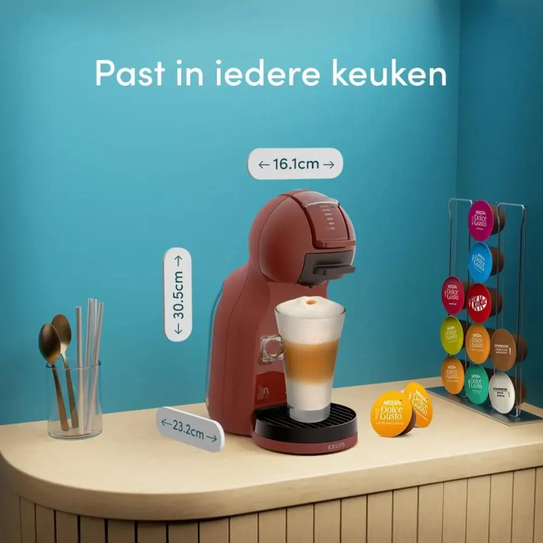 Krups NESCAFÉ Dolce Gusto Mini Me 2 KP1435 - Red Brick - afbeelding 5 van 6