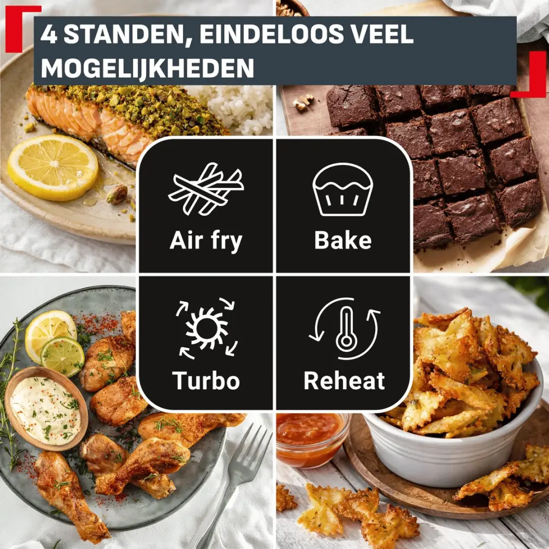 Tefal Crisp&Go FB701A Airfryer - 1700W - 1,4L + 3,8L - afbeelding 3 van 6