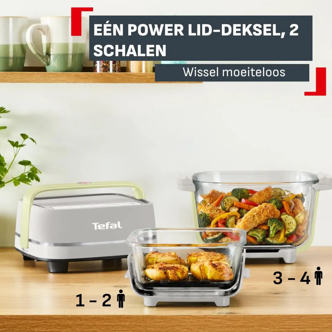 Tefal Crisp&Go FB701A Airfryer - 1700W - 1,4L + 3,8L - afbeelding 4 van 6
