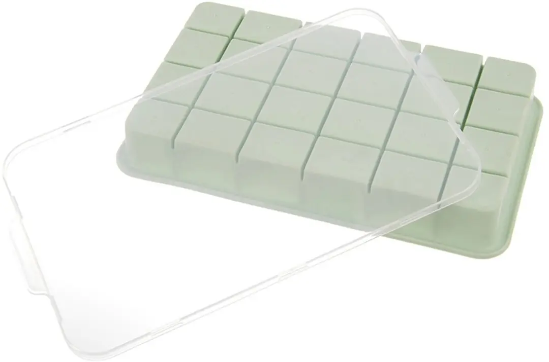 Orion IJsblokjesschaal met Deksel - 22,5x13x3cm - Groen - afbeelding 4 van 6