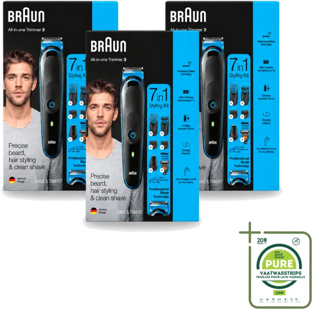 3 x Braun
