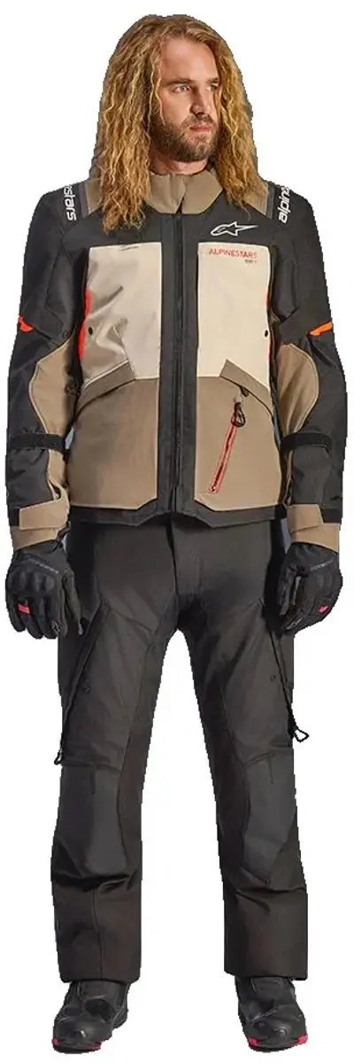 Alpinestars Andes V4 Drystar Motorjas M - Zwart/bruin - afbeelding 5 van 6