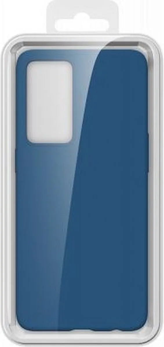 OPPO Reno 8 Lite Hard Siliconen Hoesje - Blauw