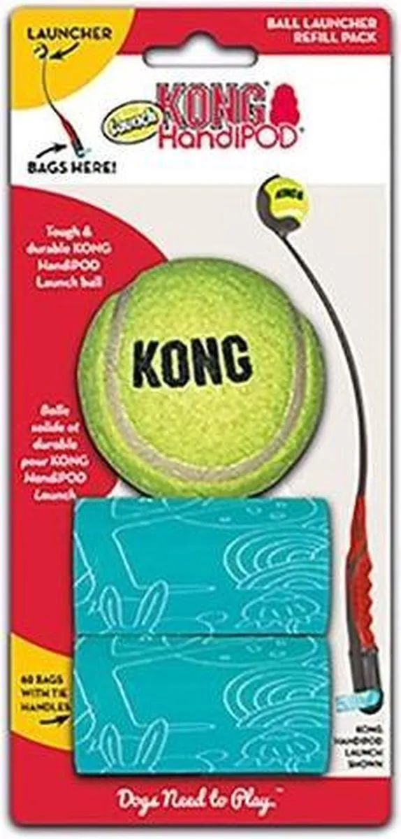 KONG HandiPod Launch Refill - 60 Poepzakjes Meerkleurig - afbeelding 6 van 6