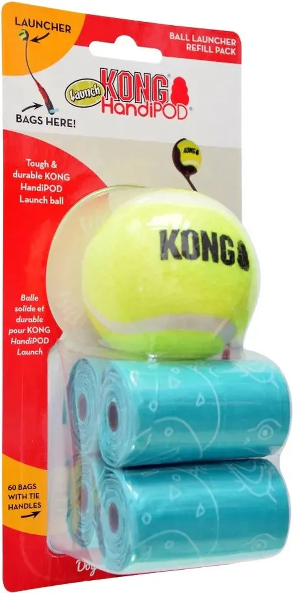 KONG HandiPod Launch Refill - 60 Poepzakjes Meerkleurig