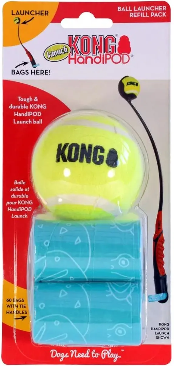 KONG HandiPod Launch Refill - 60 Poepzakjes Meerkleurig