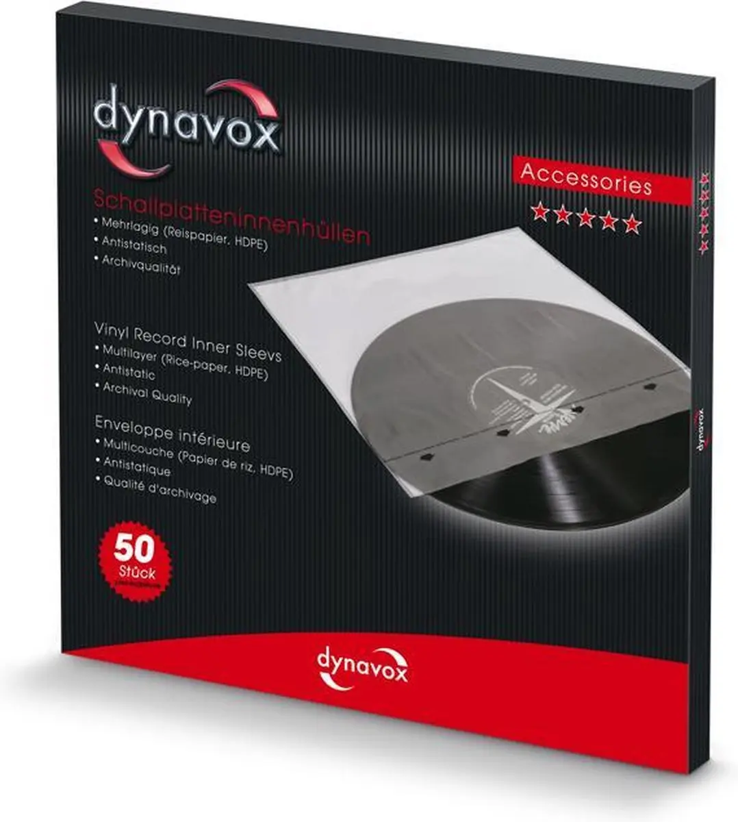 Dynavox LP Binnenhoezen 50 Stuks - 7 inch - afbeelding 4 van 4