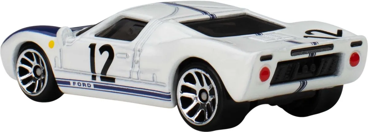 Hot Wheels Ford GT40 JBY87 Schaal 1/64 Auto - Wit
