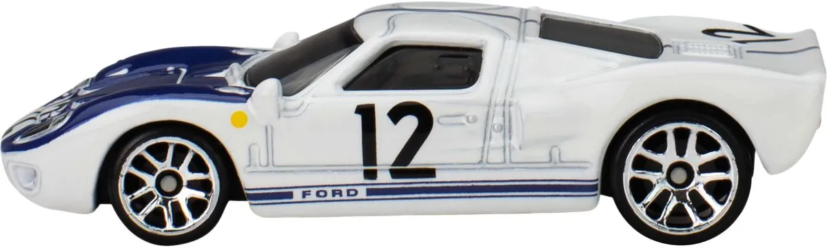 Hot Wheels Ford GT40 JBY87 Schaal 1/64 Auto - Wit