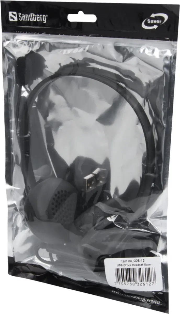 Sandberg Saver USB Headset - Zwart - afbeelding 6 van 6