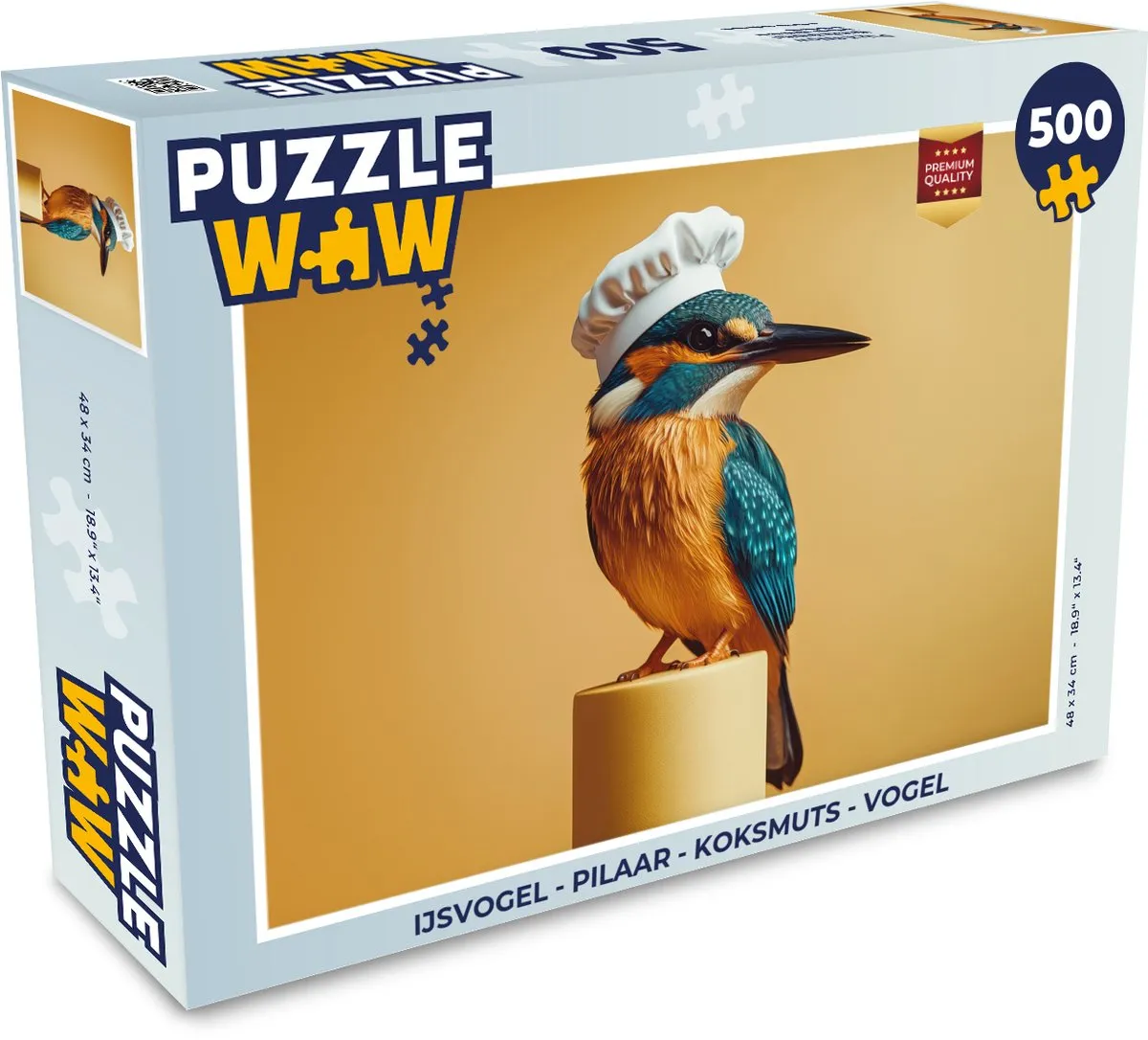 PuzzleWow Ijsvogel Puzzel 500 Stuks