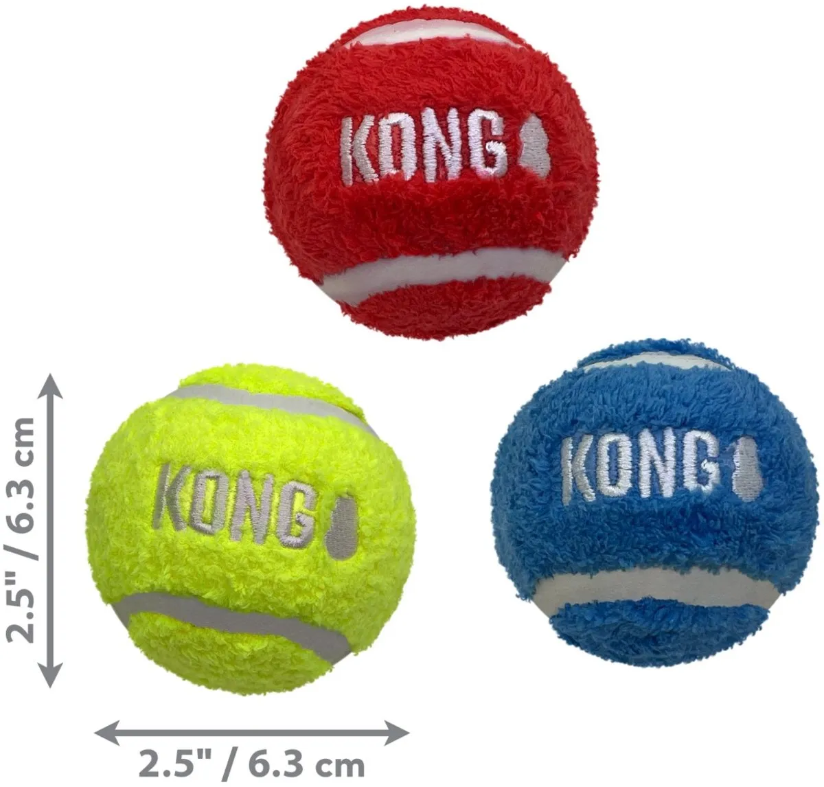 KONG Sport Softies Balls Hondenspeelgoed M - 3 Stuks