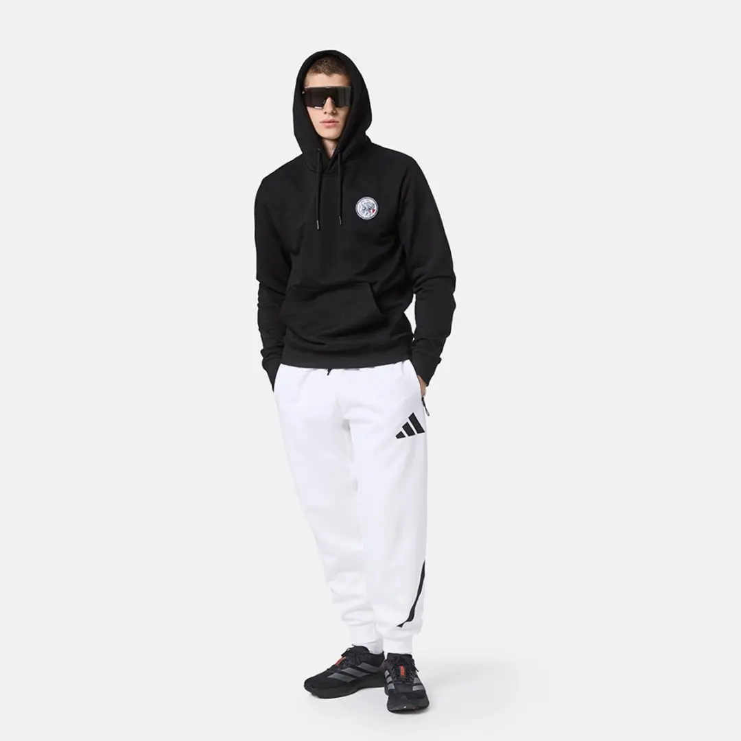 Ajax-hooded sweater zwart kruizen senior