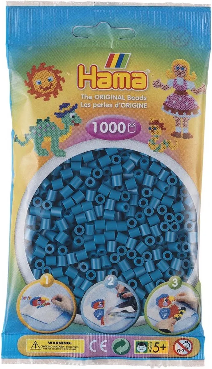 Hama Strijkkralen 1000 Stuks - Blauw
