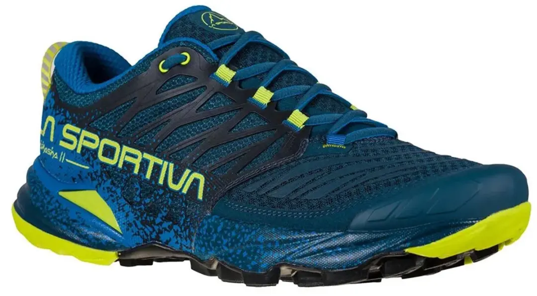 La Sportiva Akasha II Trailrunningschoenen Heren Storm Blue/Lime Punch 43.5 - afbeelding 5 van 6
