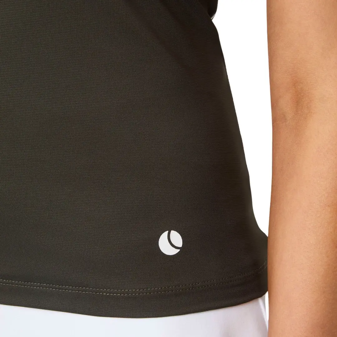 Björn Borg Ace V-hals Tanktop Dames - S - Donkergrijs/Wit - afbeelding 4 van 5