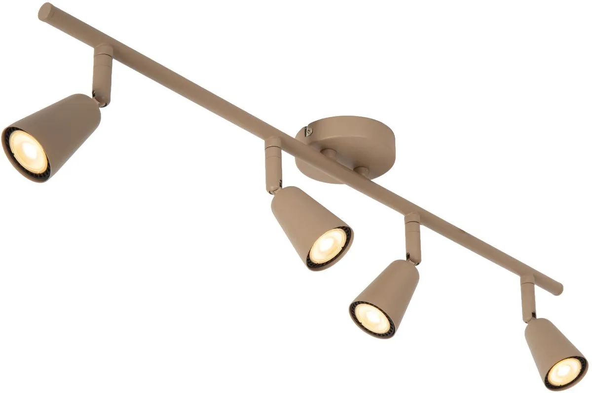 Lucide Tiana Plafondspot 4xGU10 - Taupe
