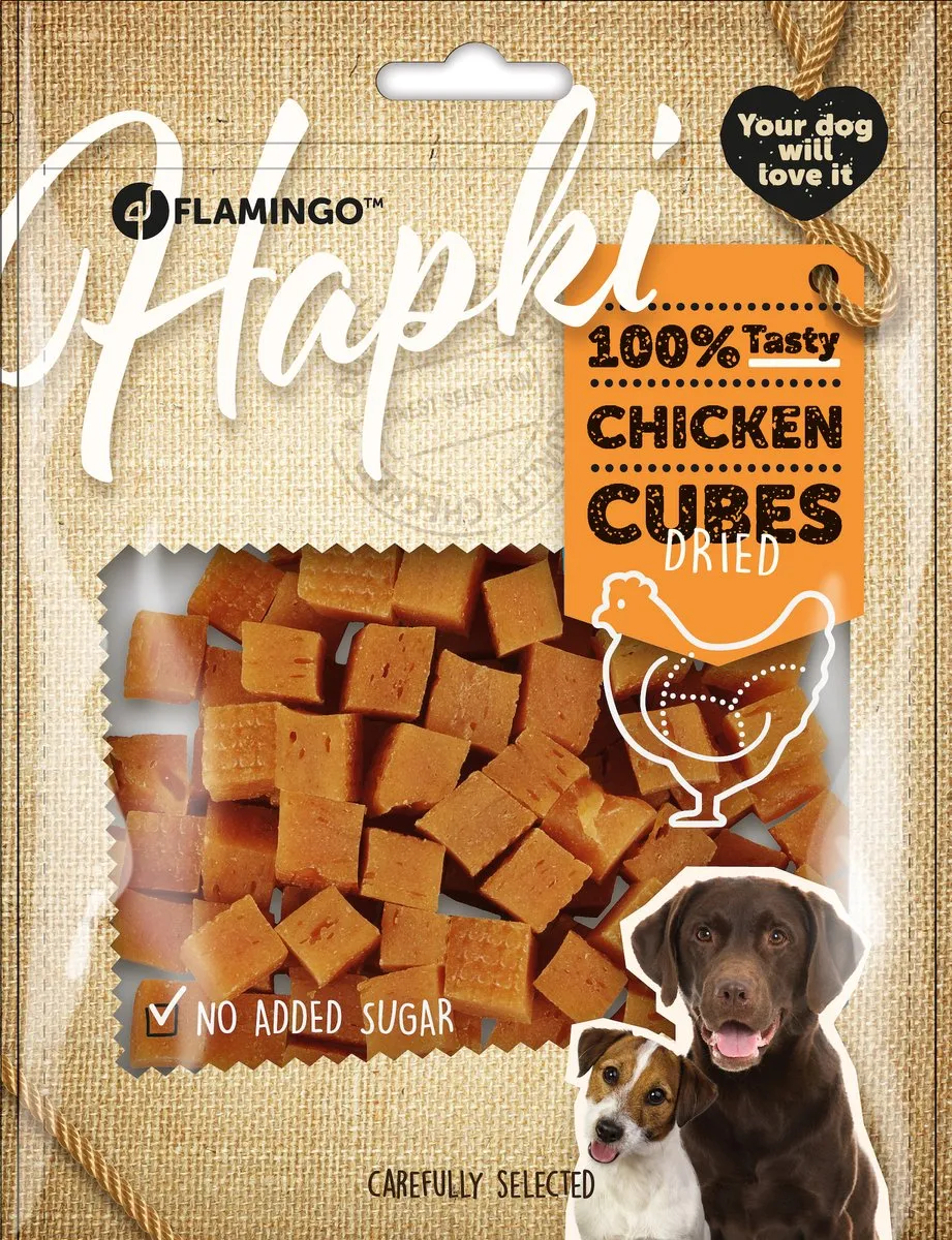 Flamingo Hondensnack Chicken Cubes 170g