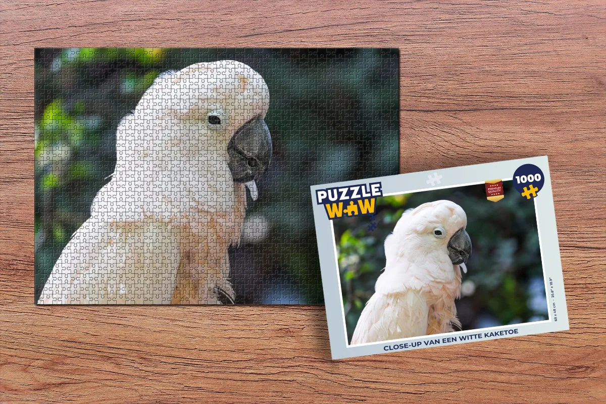 PuzzleWow Legpuzzel Kaketoe 1000 Stuks - Multicolor