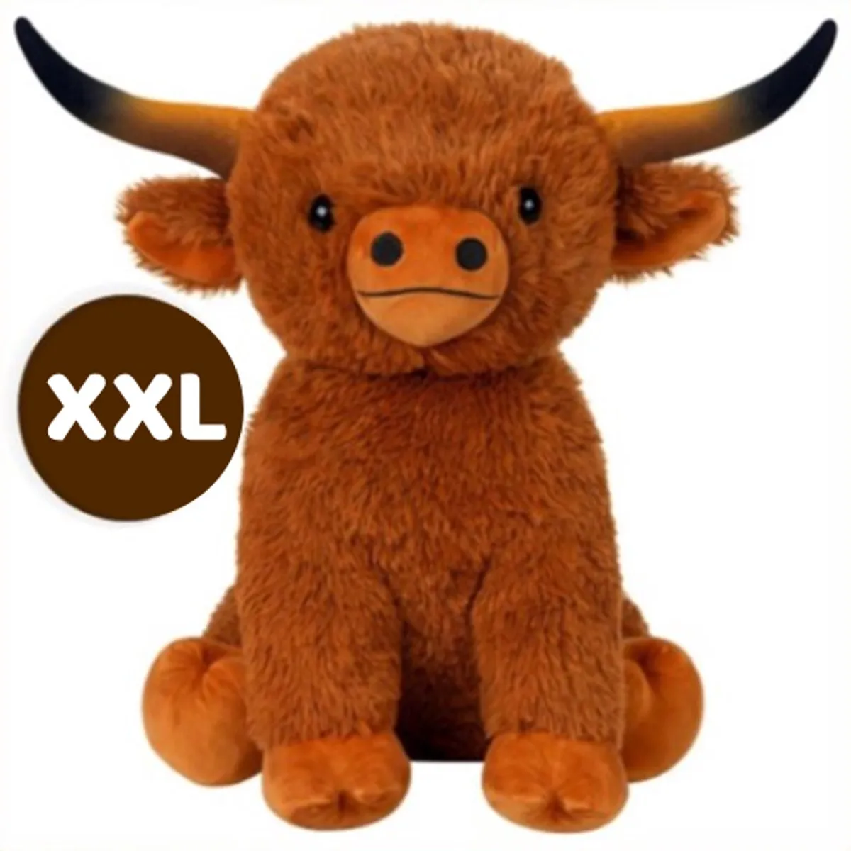 Topknuffels Stier Bruin Pluche XXL 100cm