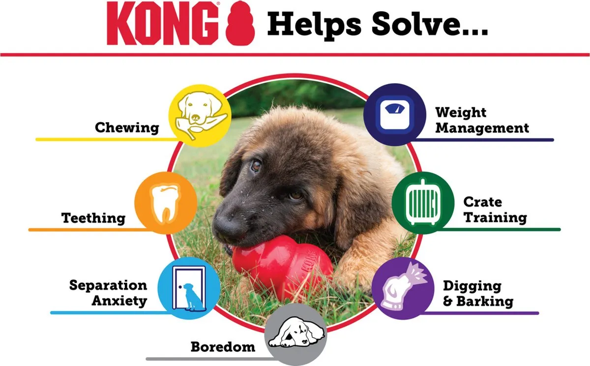 KONG Classic Snackbal Honden Speelgoed 5.7cm - Rood