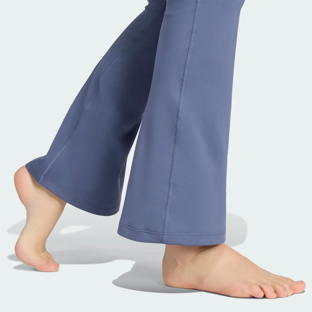 Adidas All Me Essentials Flare Legging XXL - Blauw - afbeelding 3 van 6