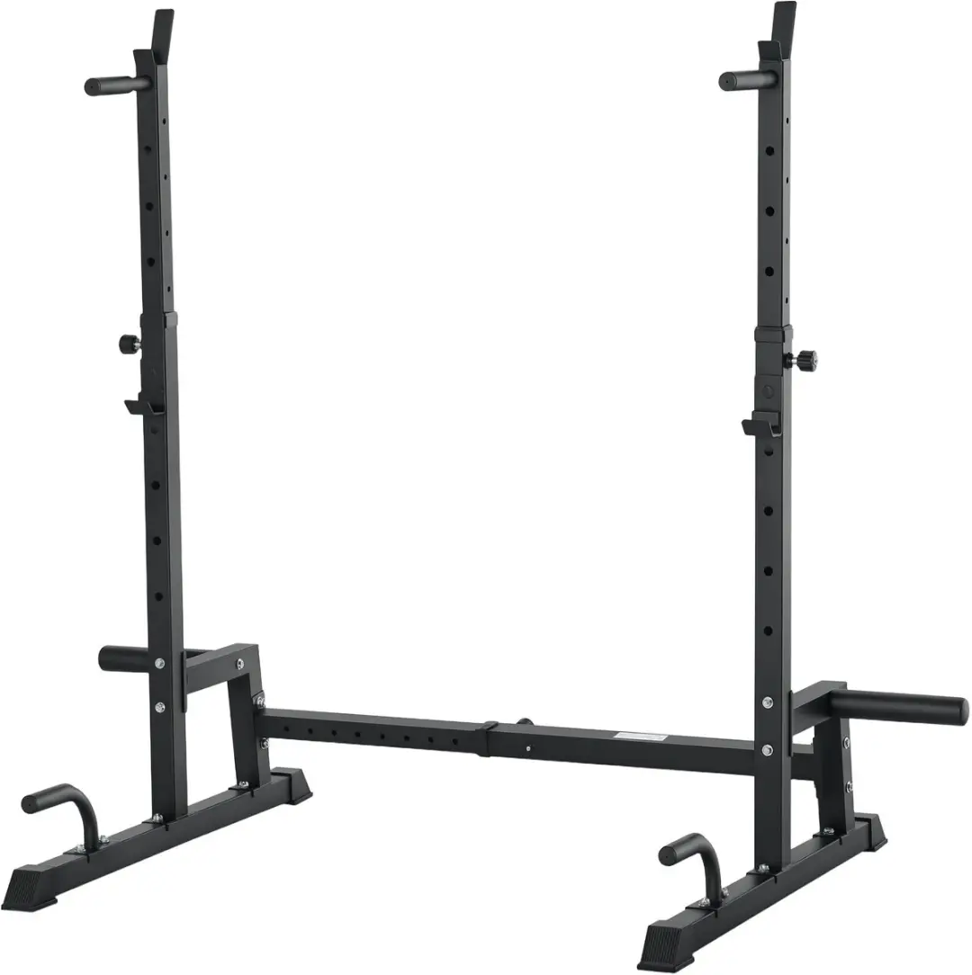 HOMCOM Halter squat rek Staal 170L x 103B x 111-161H cm Zwart