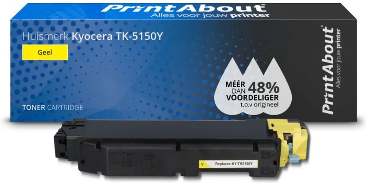 PrintAbout TK-5150Y-PA Toner - Geel