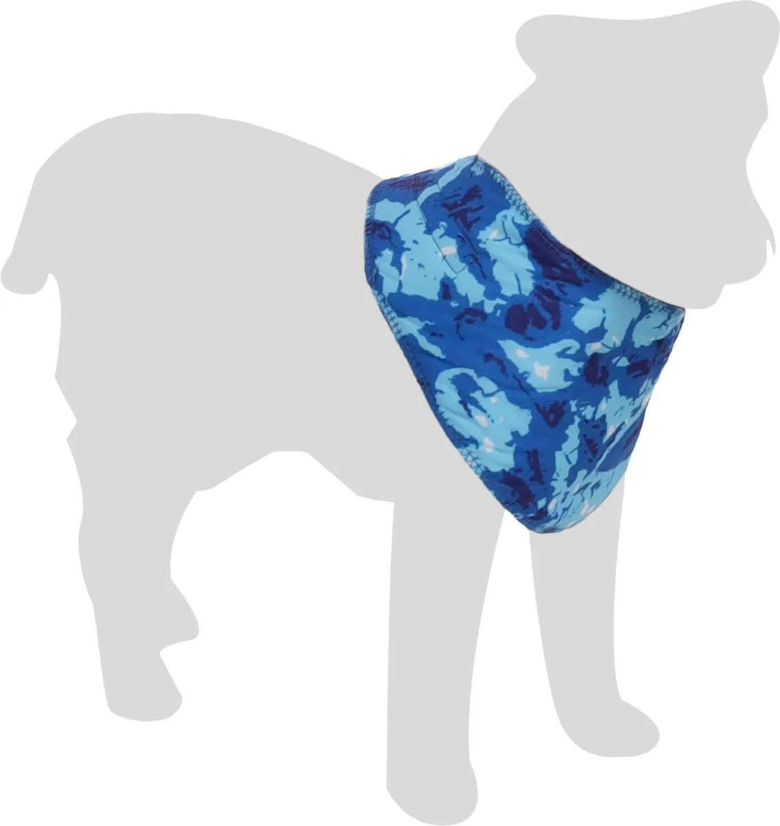 Flamingo Fresk Vrio Koelbandana Honden - Blauw 44-52cm