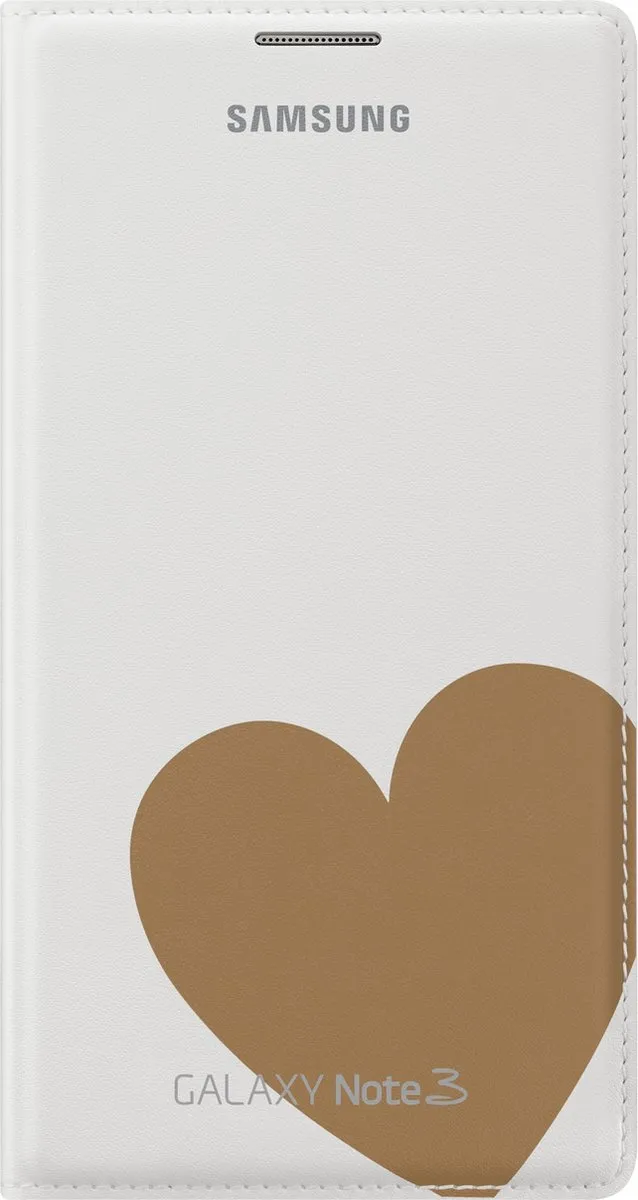 Samsung Moschino Flipcover N9005 - Wit/Goud