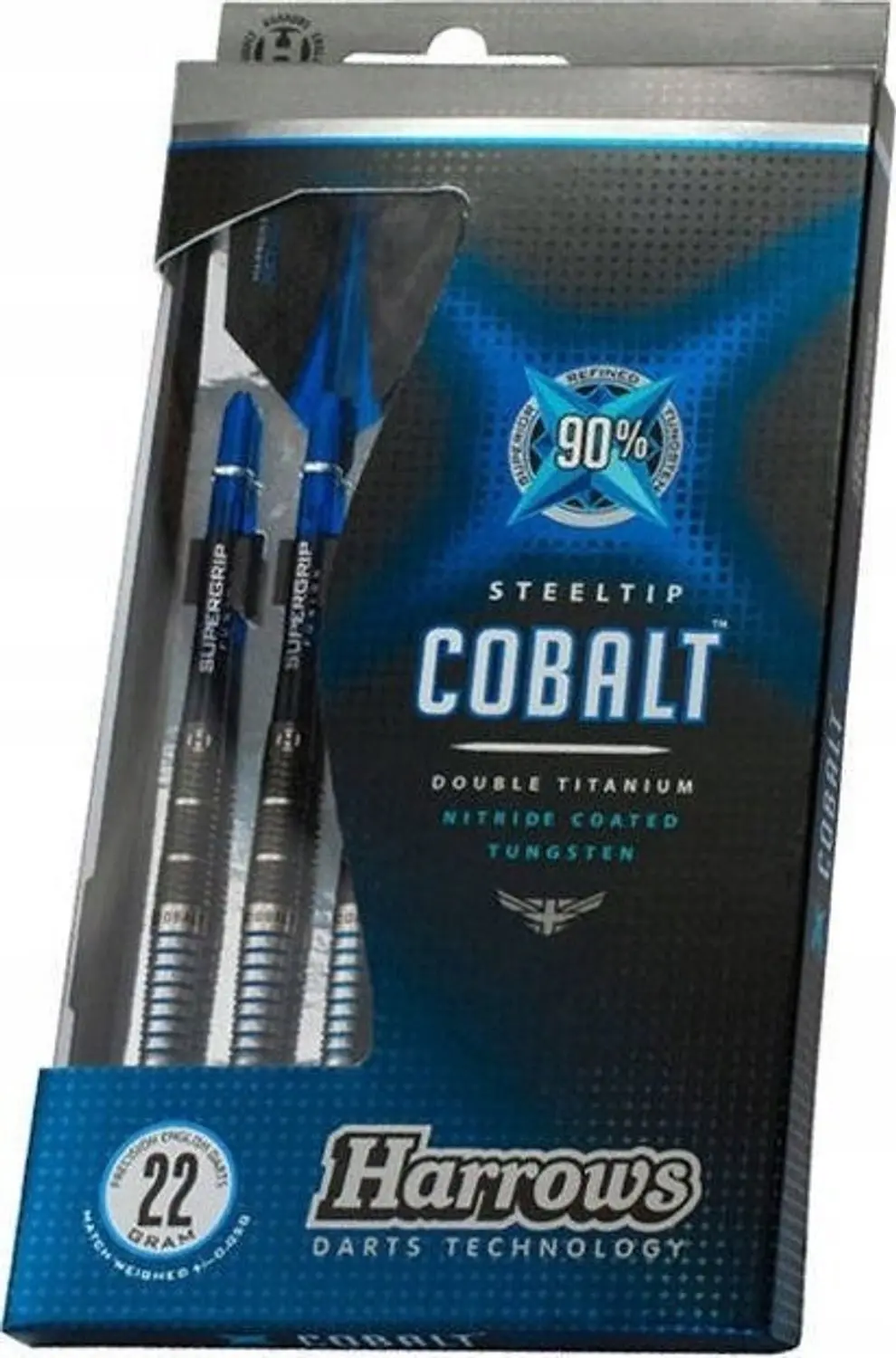 Harrows Kobalt 90% Steeldarts 26g - afbeelding 6 van 6