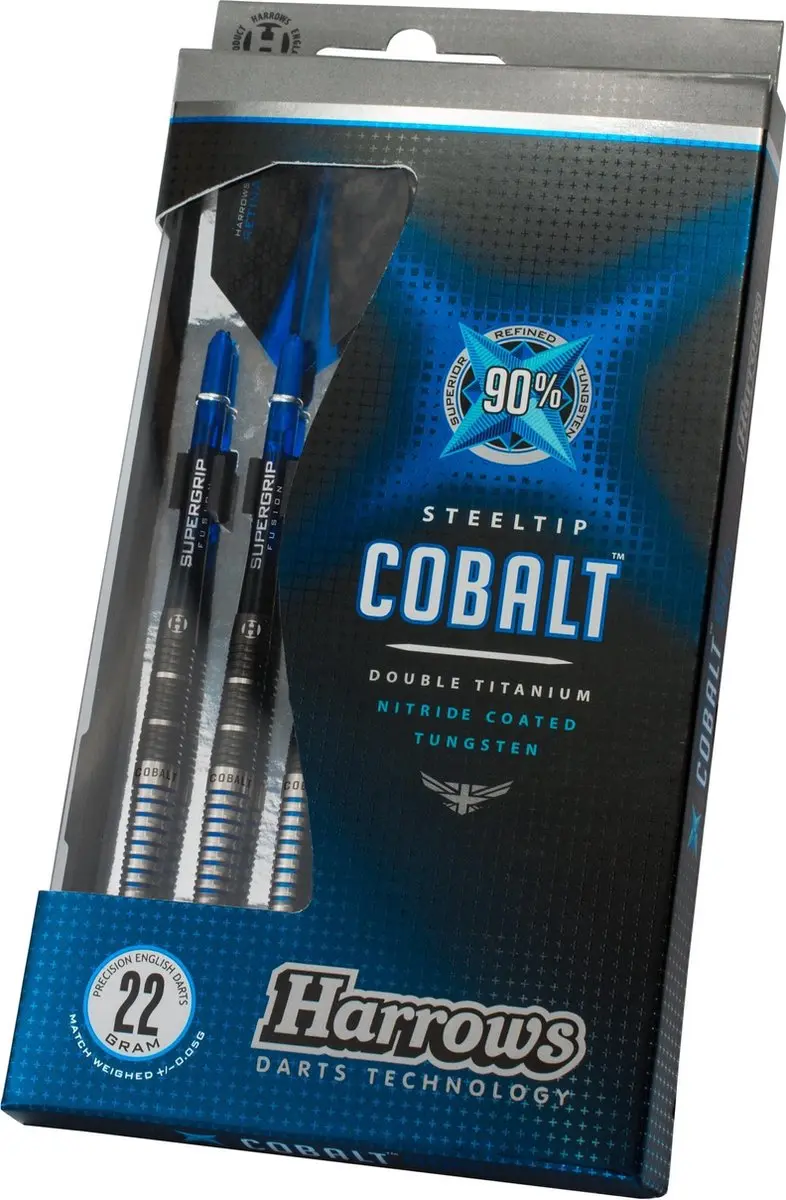 Harrows Kobalt 90% Steeldarts 26g - afbeelding 3 van 6