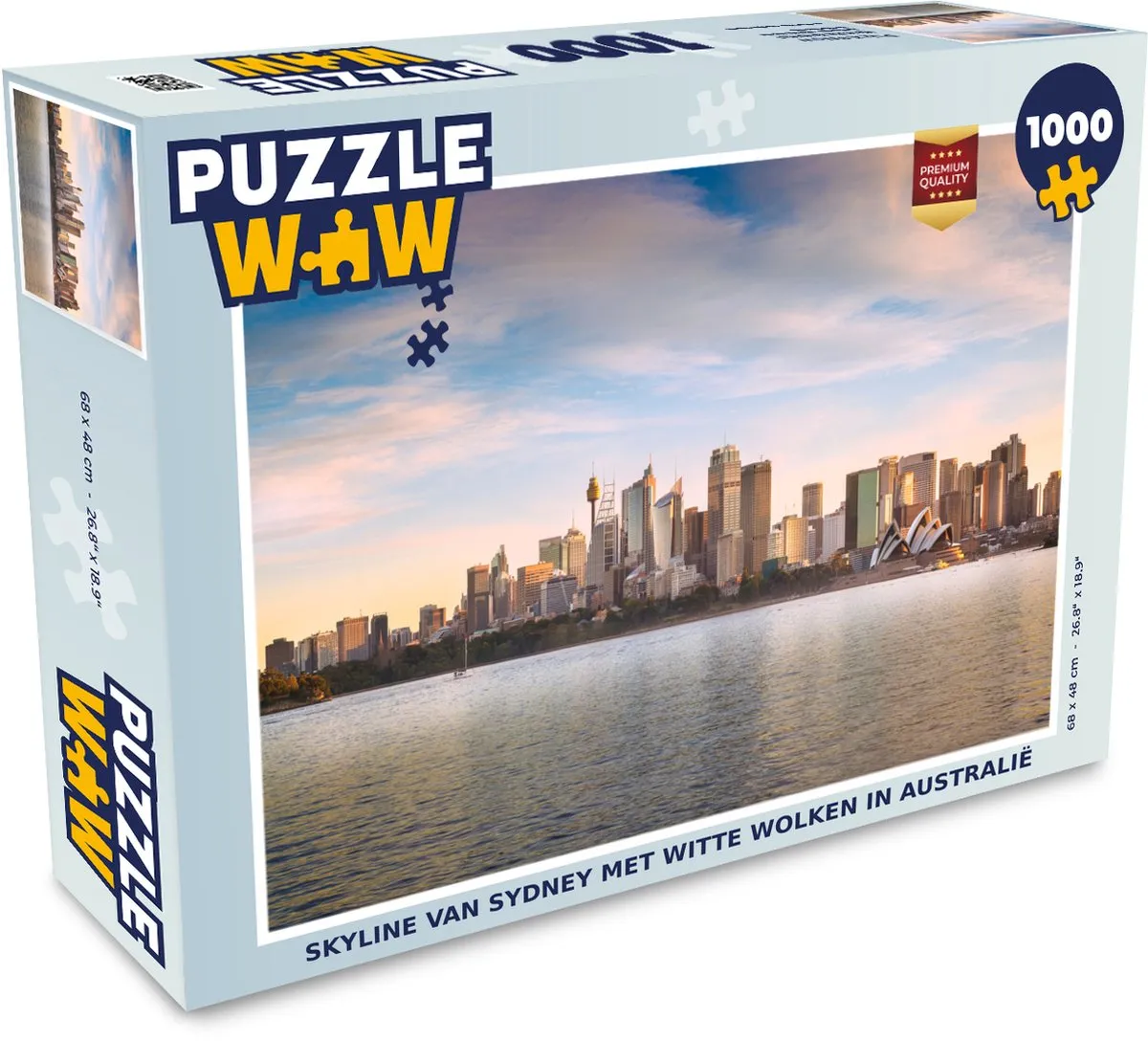 PuzzleWow Skyline Sydney Legpuzzel 1000 Stuks - Multicolor