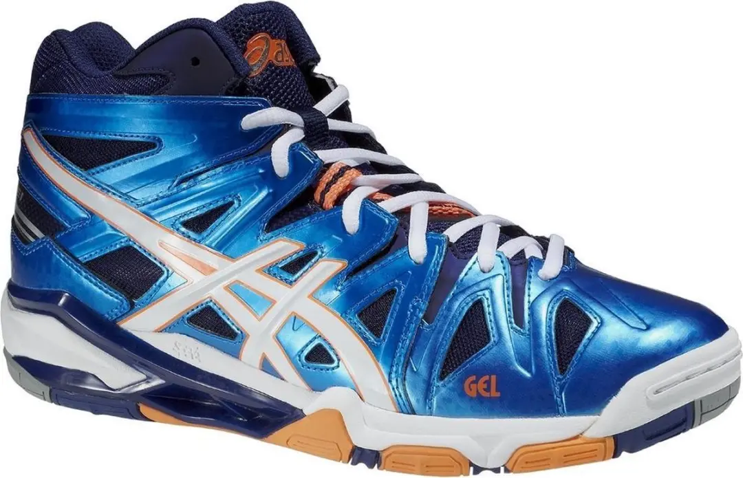 Asics Gel Sensei 5 Mt B401Y-4101, Mannen, Blauw, Volleybalschoenen maat: 46.5 EU