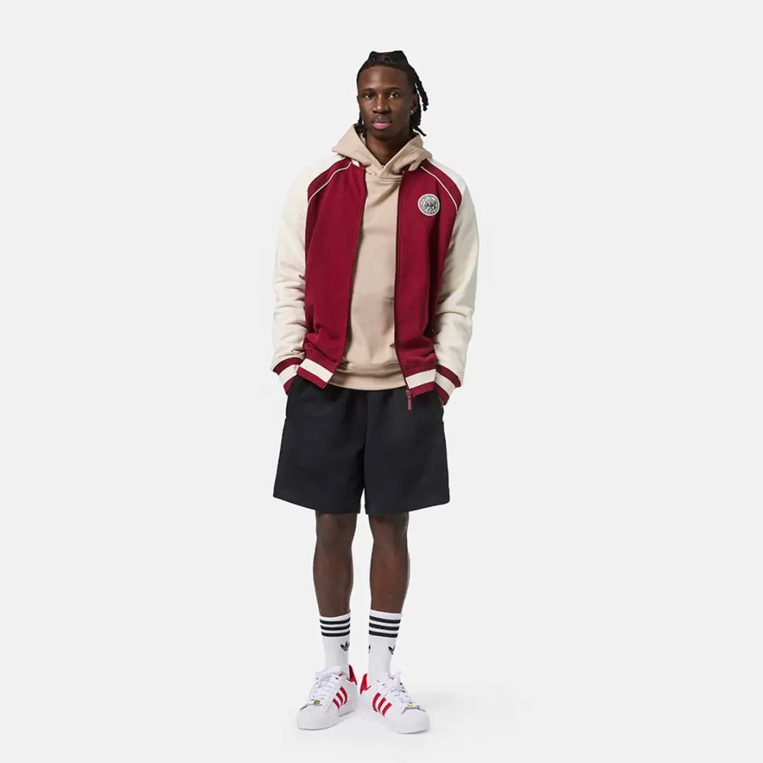 Ajax-varsity jacket maroon/wit senior