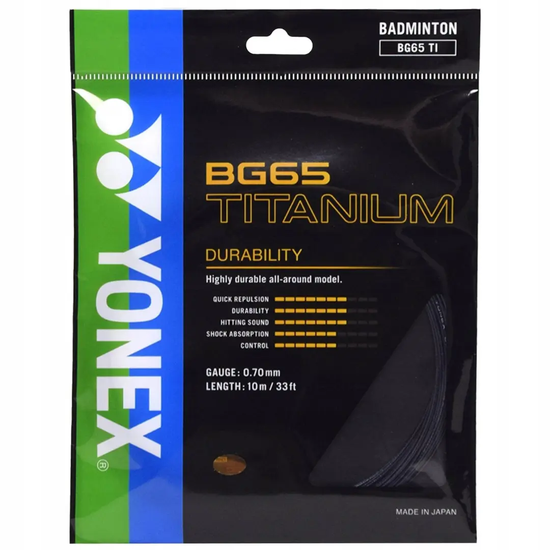 Yonex BG65 Titanium Badminton Snaar