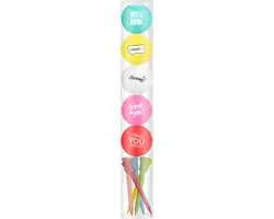Golfballen Gift 5 Golfballen Felicitatie Set Inclusief Tees