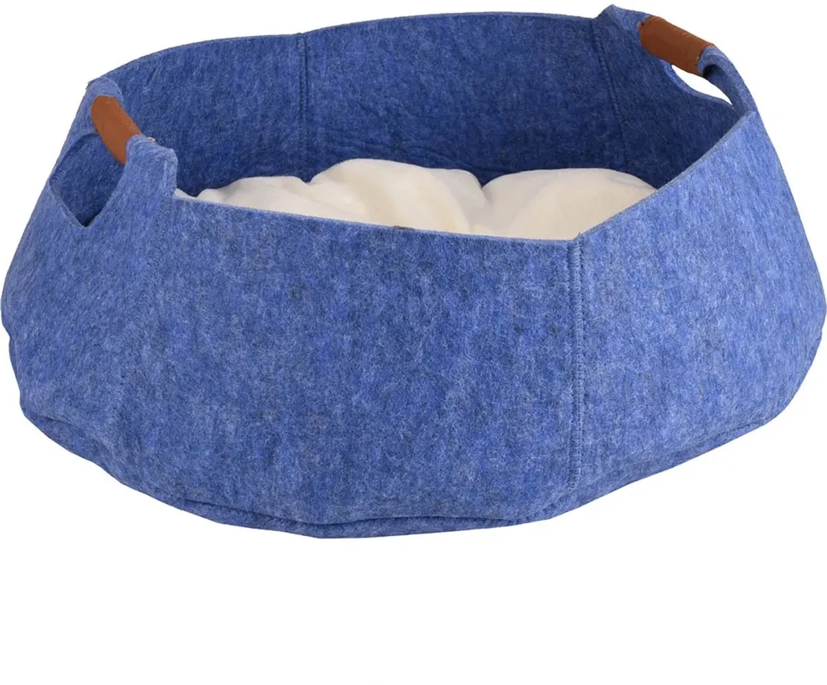 Flamingo Zipora Kattenmand - Blauw - 46x38,5x14cm